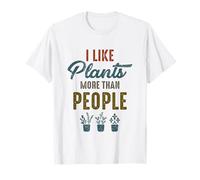 I Like Plants More Than People Funny Introverts Plant Lover Camiseta