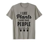 I Like Plants More Than People Funny Introverts Plant Lover Camiseta