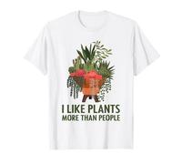 I Like Plants More Than People Funny Introverts Plant Lover Camiseta