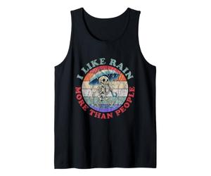 I Like Rain More Than People v2 - Citas Pluviofílicas Camiseta sin Mangas