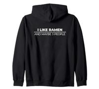 I Like Ramen and Maybe Three People Sudadera con Capucha