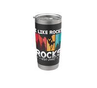 I Like Rocks Rocks Are Cool Retro Boulder Escalada en roca Vaso térmico de acero inoxidable de doble pared