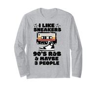 I Like Sneakers 90's R&B y Like 3 People Sneakerhead Manga Larga