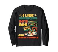 I Like Sneakers 90's R&B y Like 3 People Sneakerhead Manga Larga