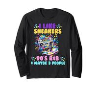 I Like Sneakers 90's R&B y Like 3 People Sneakerhead Manga Larga