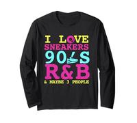 I Like Sneakers 90's R&B y Like 3 People Sneakerhead Manga Larga