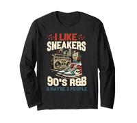 I Like Sneakers 90's R&B y Like 3 People Sneakerhead Manga Larga