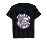 I Like Spooky Movies & Sarcasmo Y2K Aerógrafo Graffiti Skull Camiseta