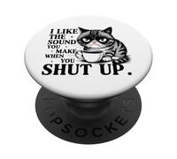 I Like The Sound You Make Funny Cat Diciendo Meme Café Gatos PopSockets PopGrip Adhesivo