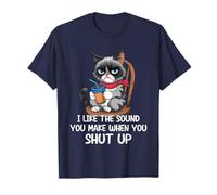 I Like The Sound You Make When You Shut Up Funny Cat Coffee Camiseta