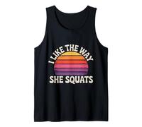 I Like The Way She Squats Gym Couple Husband Wife - Camiseta sin Mangas