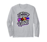 I Like The Wine Not The Label - Bandera del Orgullo de la Diversidad Manga Larga