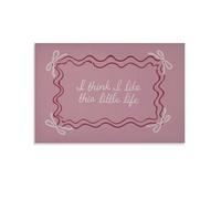 I Like This Little Life Cozy Aesthetic Preppy0 - Lienzo decorativo para pared, impresión en lienzo, obra de arte para sala de estar, dormitorio, baño, oficina, decoración del hogar, 50 x 75 cm