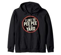 I Like To Pee Pee In The Yard Dad Father Backyard Joke - Sudadera con Capucha