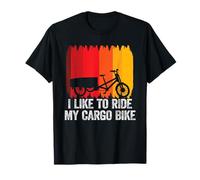 I Like To Ride My Cargo Bike Bicicleta de carga retro Camiseta