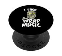 I Like Wrap Music Funny Halloween Momia PopSockets PopGrip Adhesivo