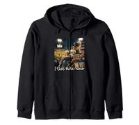I Live Here Now Baseball Mom Funny Mama Ice Coffee Deportes Sudadera con Capucha