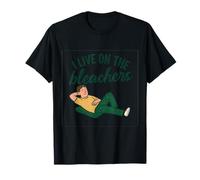 I Live On The Bleachers Sports Mom & Dad Novedad Camiseta