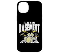 I’ll Be in The Basement Retro Drum Kit Music Artwork Carcasa para iPhone 14 Plus