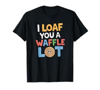 I Loaf You a Waffle Lot Juego de palabras de comida divertida, amante de los gofres Camiseta