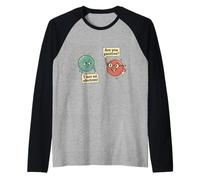 I Lost an Electron Are You Positive Juego de Palabras de Ciencia Vintage Camiseta Manga Raglan