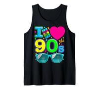I Love 90s Cultura EGB Nostalgia Retro Me Encantan Los 90 Camiseta sin Mangas