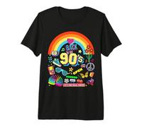 I Love 90's, Retro Back To 90's Stuff Ilustración Gráfico Camiseta Premium