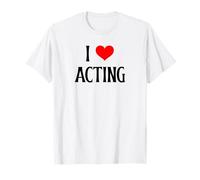 I Love Acting I Heart Actuando Actor Juego Y Amante del Teatro Camiseta