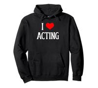 I Love Acting I Heart Actuando Actor Juego Y Amante del Teatro Sudadera con Capucha