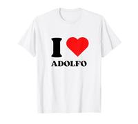I Love Adolfo I Heart Adolfo Name Y2k Valentines Day Camiseta
