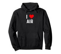 I Love Air Corazón Ciencia Meteorólogos Meteorología Clima Sudadera con Capucha