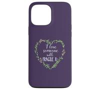 I Love Alguien con Fragile X Heart Floral Wreath Meme Carcasa para iPhone 13 Pro MAX