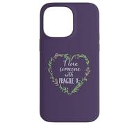 I Love Alguien con Fragile X Heart Floral Wreath Meme Carcasa para iPhone 14 Pro MAX