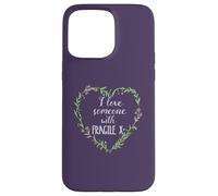 I Love Alguien con Fragile X Heart Floral Wreath Meme Carcasa para iPhone 15 Pro MAX