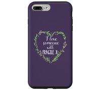 I Love Alguien con Fragile X Heart Floral Wreath Meme Carcasa para iPhone 7 Plus/8 Plus