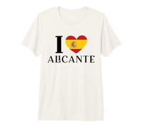 I Love Alicante España Corazón Bandera España Camiseta Premium