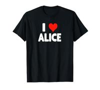 I Love Alice - Corazón Camiseta gráfica económica