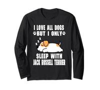 I Love All Dogs But I Only Sleep with Jack Russell Terrier Manga Larga