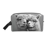 I Love Alpacas - Bolsa portátil de almacenamiento de artículos de aseo de viaje de poliéster 600D de gran capacidad