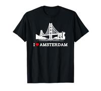 I Love Amsterdam Bridge Gag Joke Funny Prank Landmark Humor Camiseta