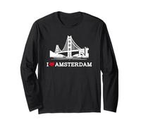 I Love Amsterdam Bridge Gag Joke Funny Prank Landmark Humor Manga Larga