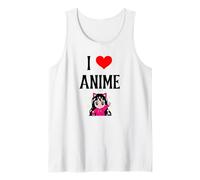 I Love Anime I Heart Anime Japonés Animación Anime Amante Camiseta sin Mangas