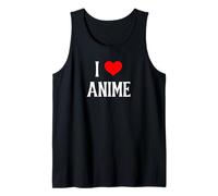 I Love Anime I Heart Anime Japonés Animación Anime Amante Camiseta sin Mangas