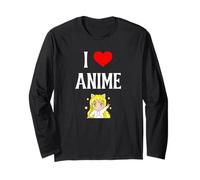 I Love Anime I Heart Anime Japonés Animación Anime Amante Manga Larga