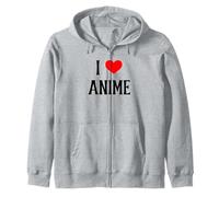I Love Anime I Heart Anime Japonés Animación Anime Amante Sudadera con Capucha
