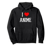 I Love Anime I Heart Anime Japonés Animación Anime Amante Sudadera con Capucha