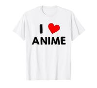 I Love Anime Simple Cute Anime Fan Camiseta