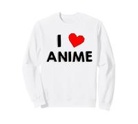 I Love Anime Simple Cute Anime Fan Sudadera