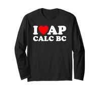 I Love AP Calc BC I Corazón AP Calc BC Divertido AP Cálculo BC Manga Larga