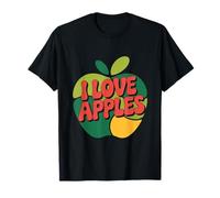 I Love Apples - Diseño Retro de Manzanas Camiseta